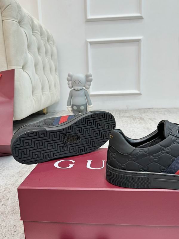 Gucci Ace GG Embossed Leather