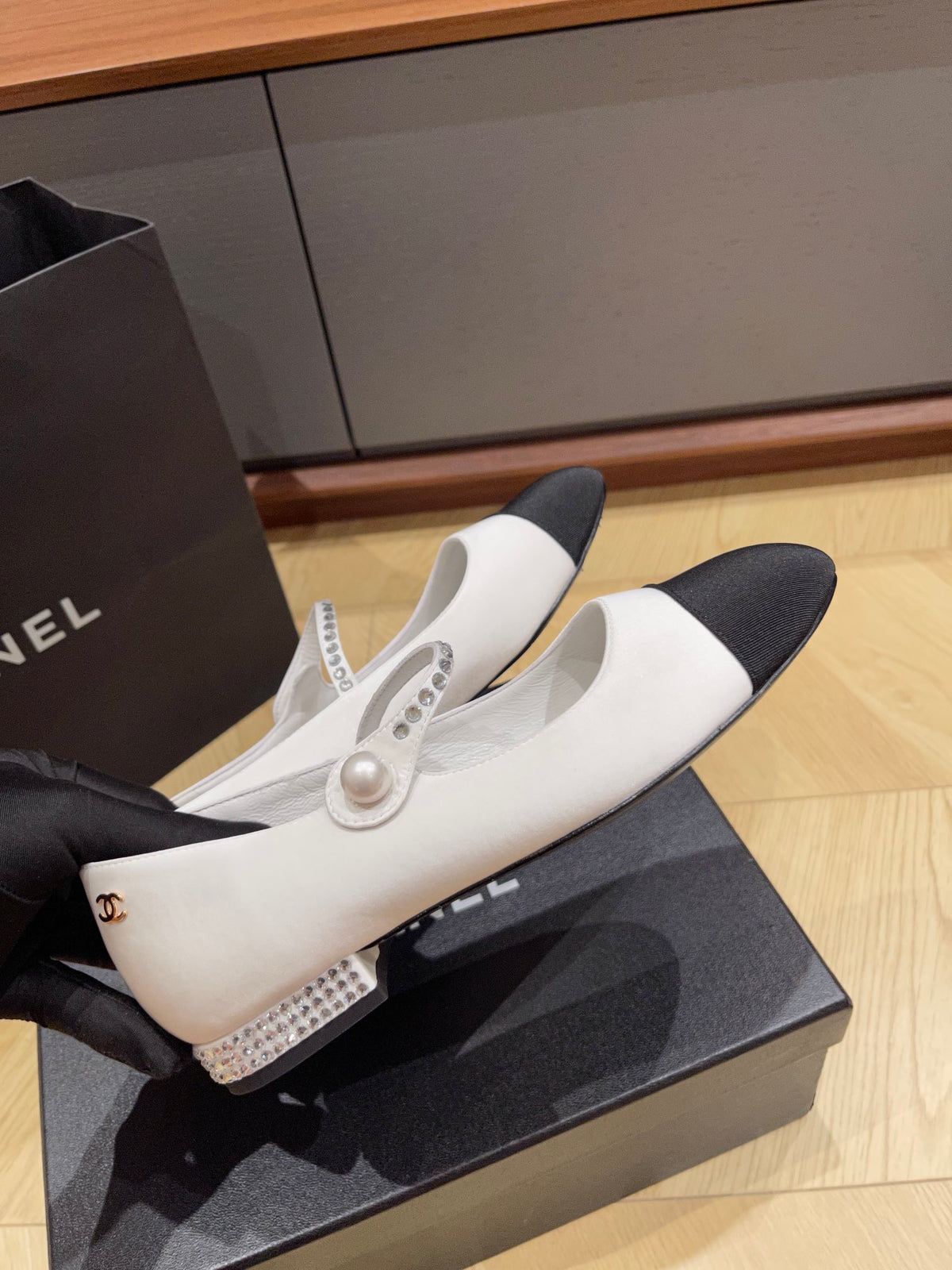 Chanel Two-Tone Mary Jane