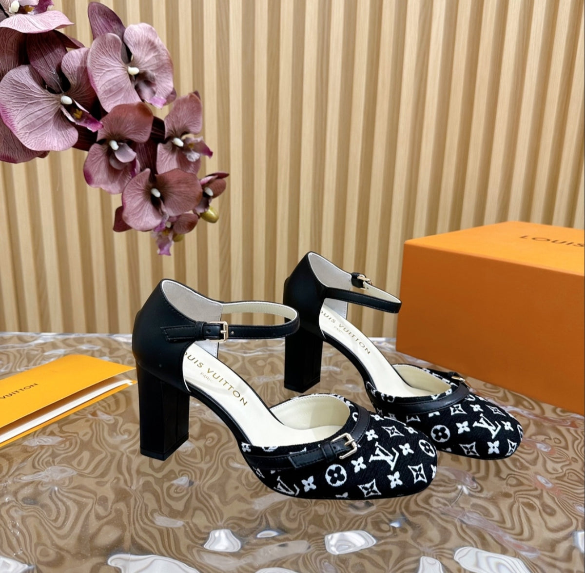 LOUIS VUITTON MONOGRAM MARY JANE PUMPS
