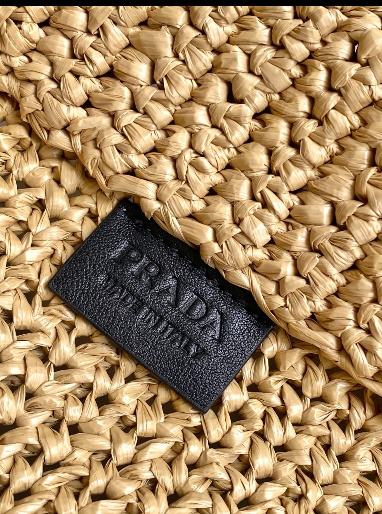 Prada Crochet Tote Bag — Natural