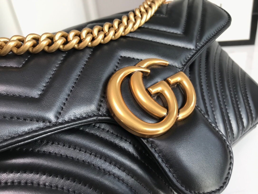 Bolso de hombro pequeño Gucci GG Marmont