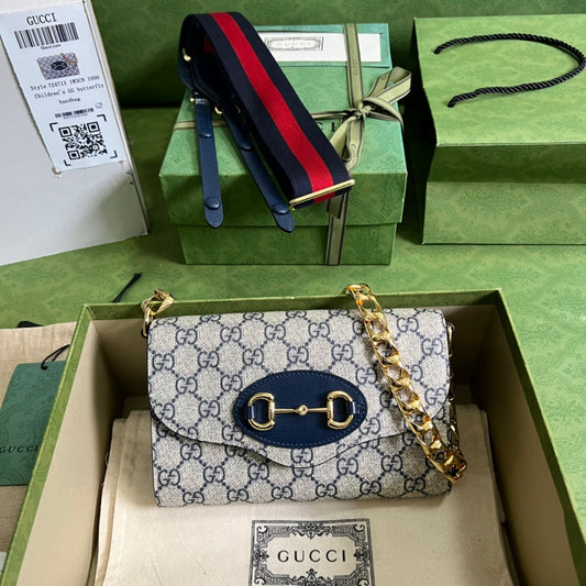 Bolso de hombro pequeño Gucci Horsebit 1955