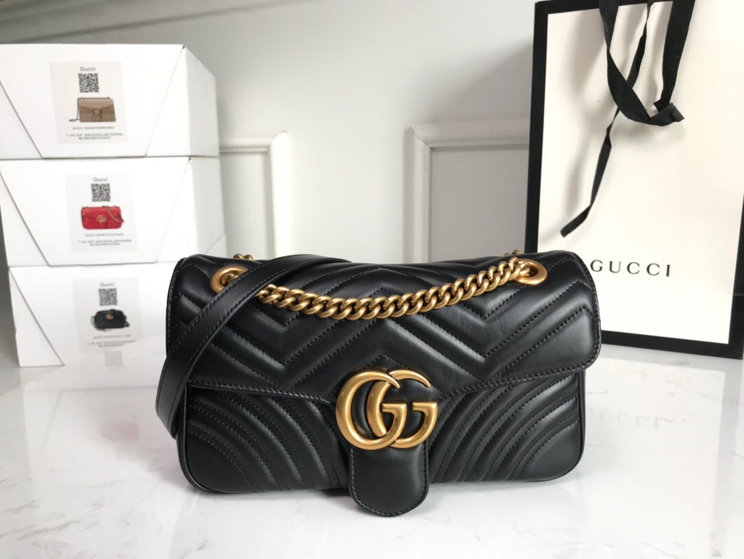 Bolso de hombro pequeño Gucci GG Marmont