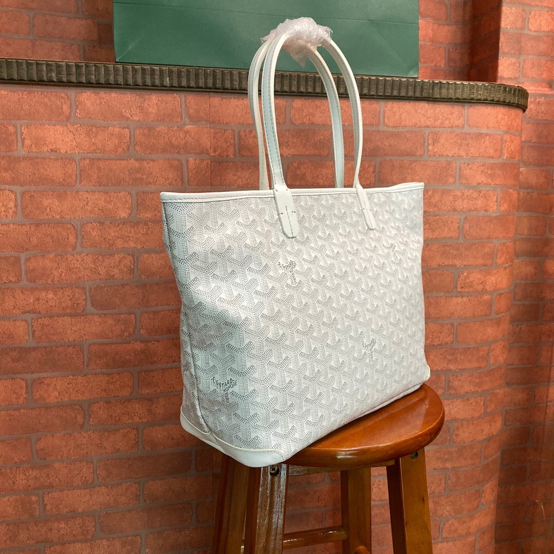 Goyard Artois MM – Blanco / Gris claro