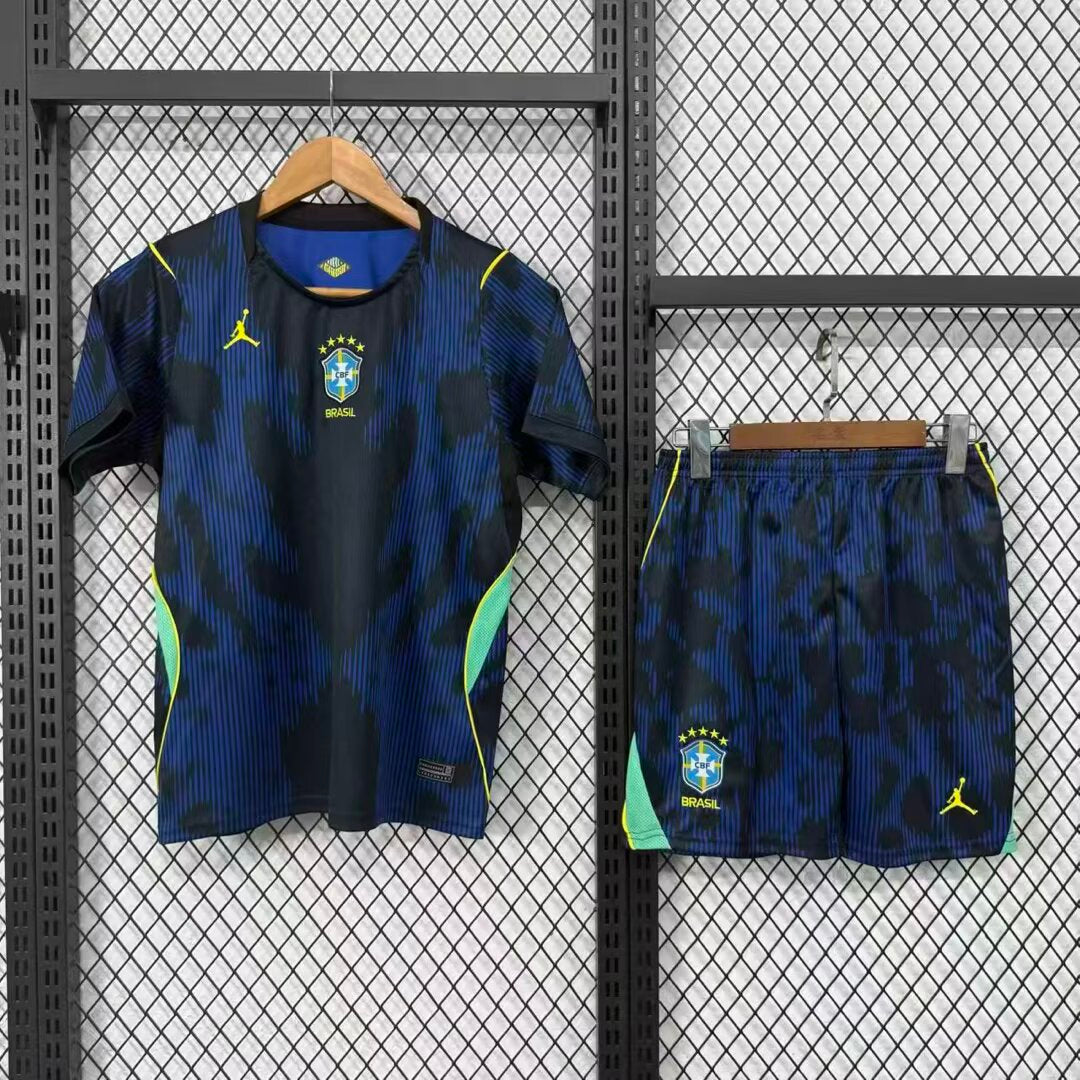 Brasil Away Jersey 2026 - Kit Infantil