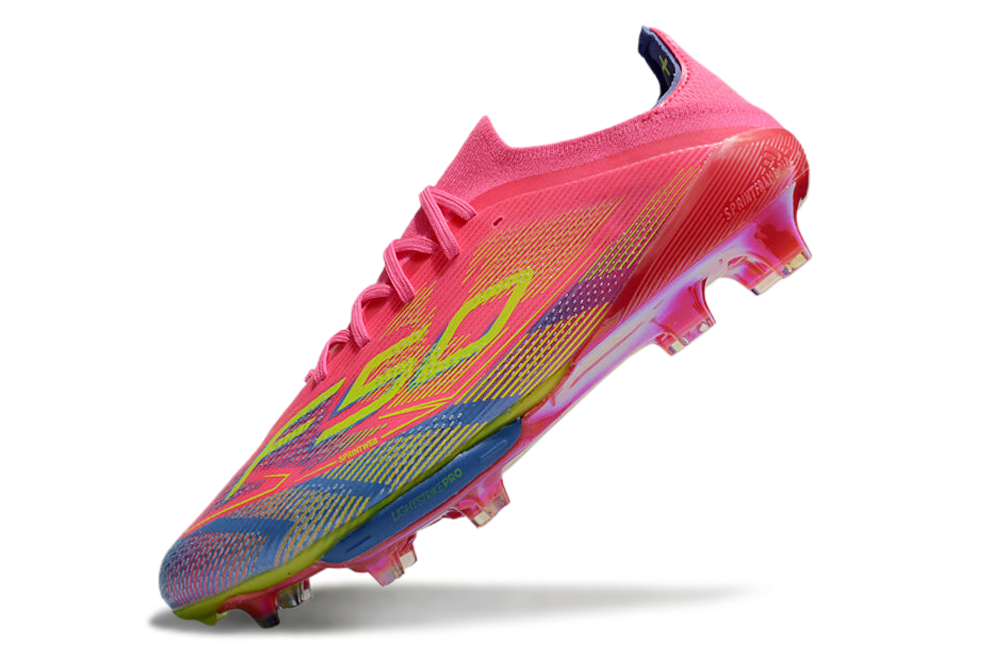 adidas F50 Elite FG — Lucid Pink / Lucid Lemon / Blue Fusion