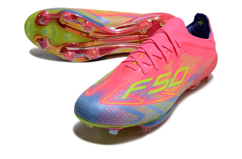 adidas F50 Elite FG — Lucid Pink / Lucid Lemon / Blue Fusion