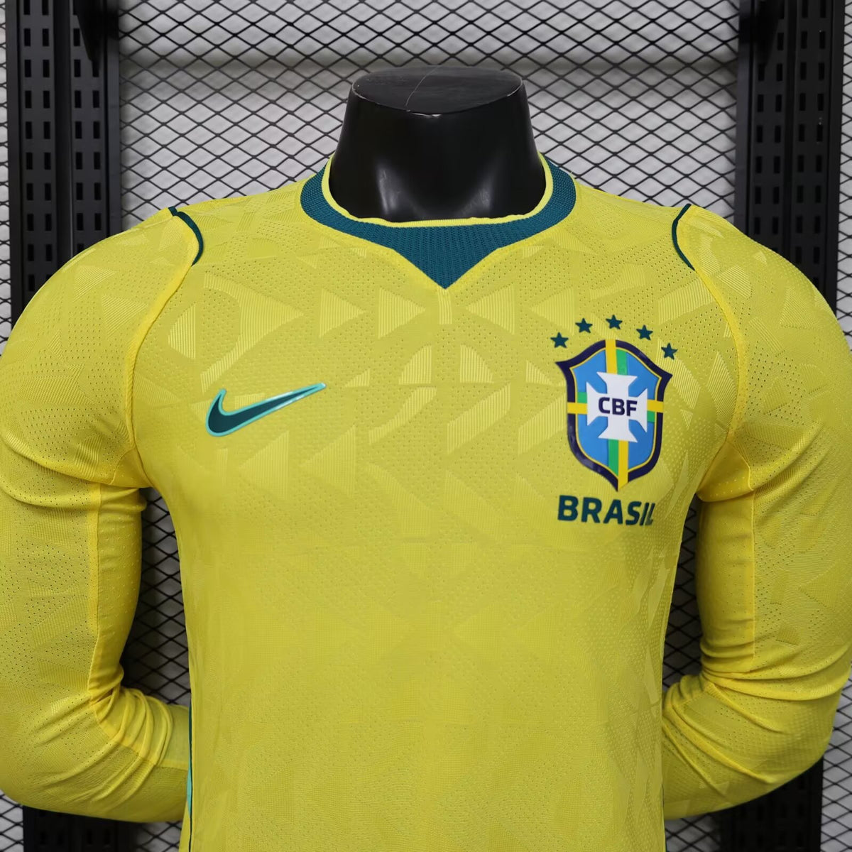 Brasil Home Jersey 2026 - Versão Jogador Manga Comprida