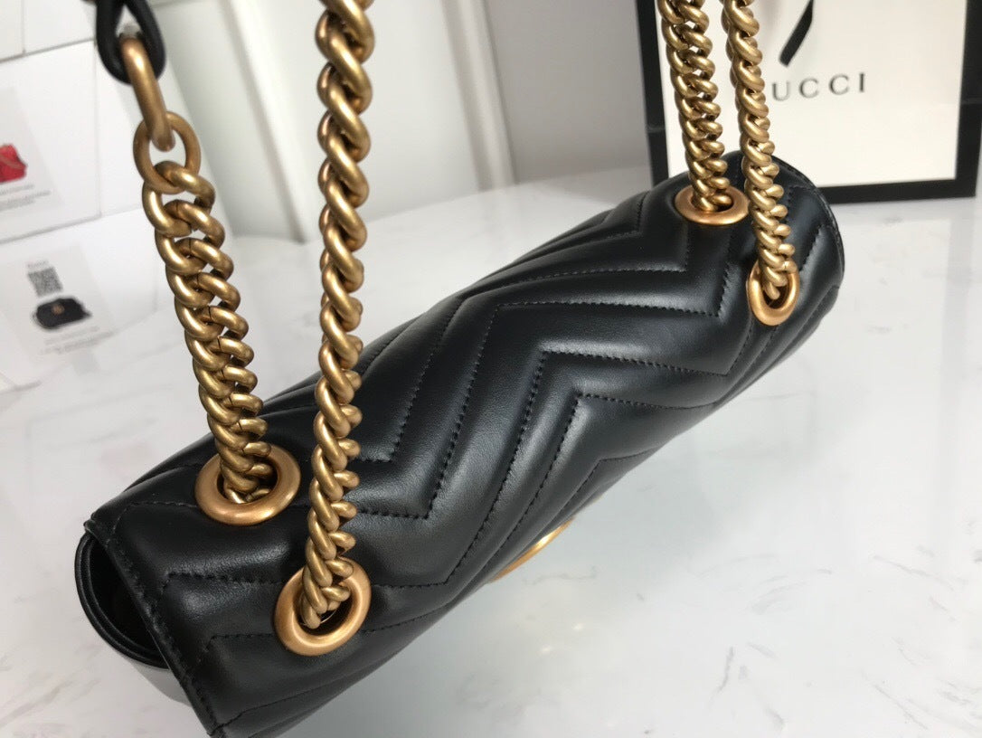 Bolso de hombro pequeño Gucci GG Marmont