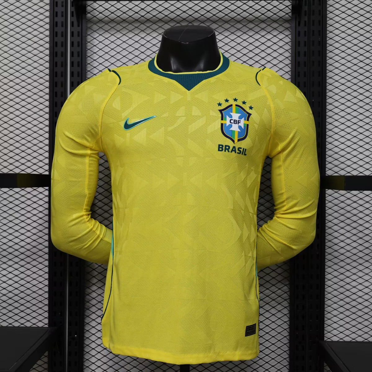 Brasil Home Jersey 2026 - Versão Jogador Manga Comprida
