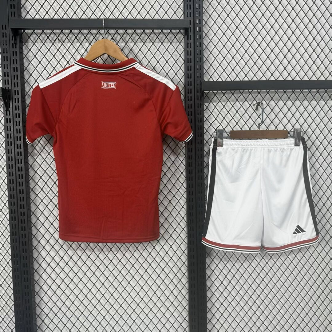 Manchester United Home Jersey 26/27 Kit Infantil