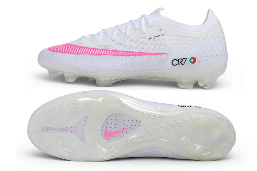 NIKE MERCURIAL VAPOR ELITE CR7-STYLE – WHITE / PINK