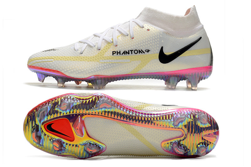 NIKE PHANTOM GT ELITE DF FG – WHITE / BLACK / PINK BLAST