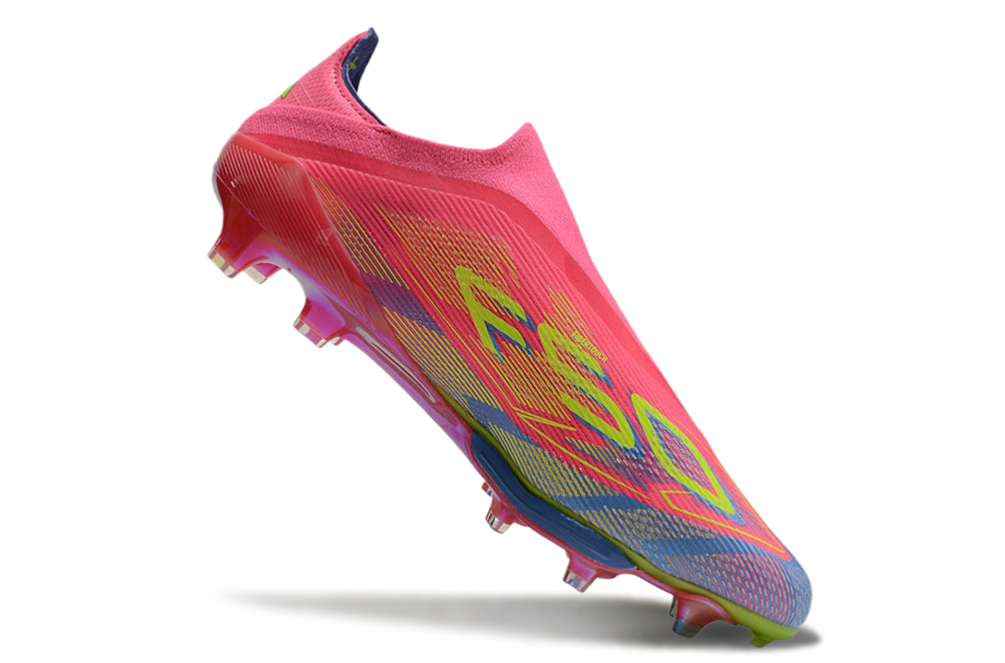 adidas F50 Elite Laceless FG — Blue Fusion / Lucid Lemon / Lucid Pink