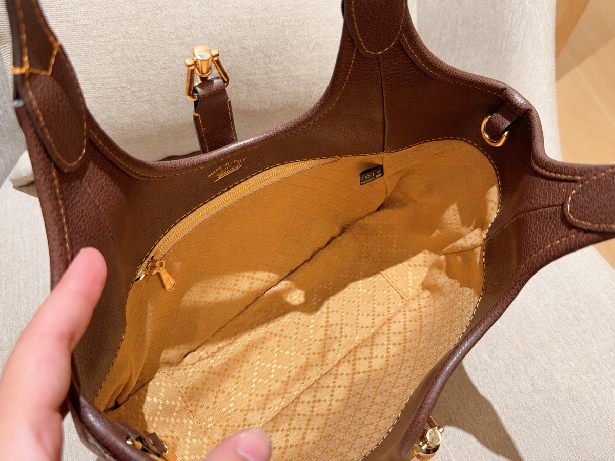 GUCCI JACKIE – GG CANVAS BEIGE / BROWN