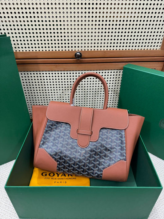 Goyard Saïgon Estructurado – Marrón y Negro