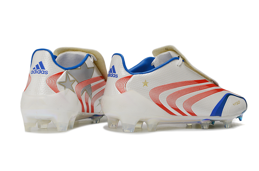 ADIDAS F50+ ELITE FG – CLOUD WHITE / SOLAR RED / LUCID BLUE