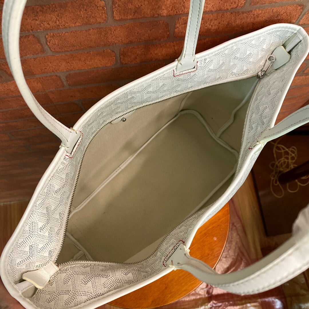 Goyard Artois MM – Blanco / Gris claro