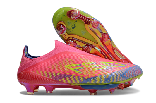 adidas F50 Elite Laceless FG — Blue Fusion / Lucid Lemon / Lucid Pink