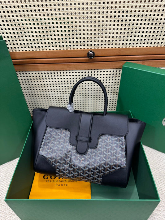 Goyard Saïgon Estructurado – Negro y Gris