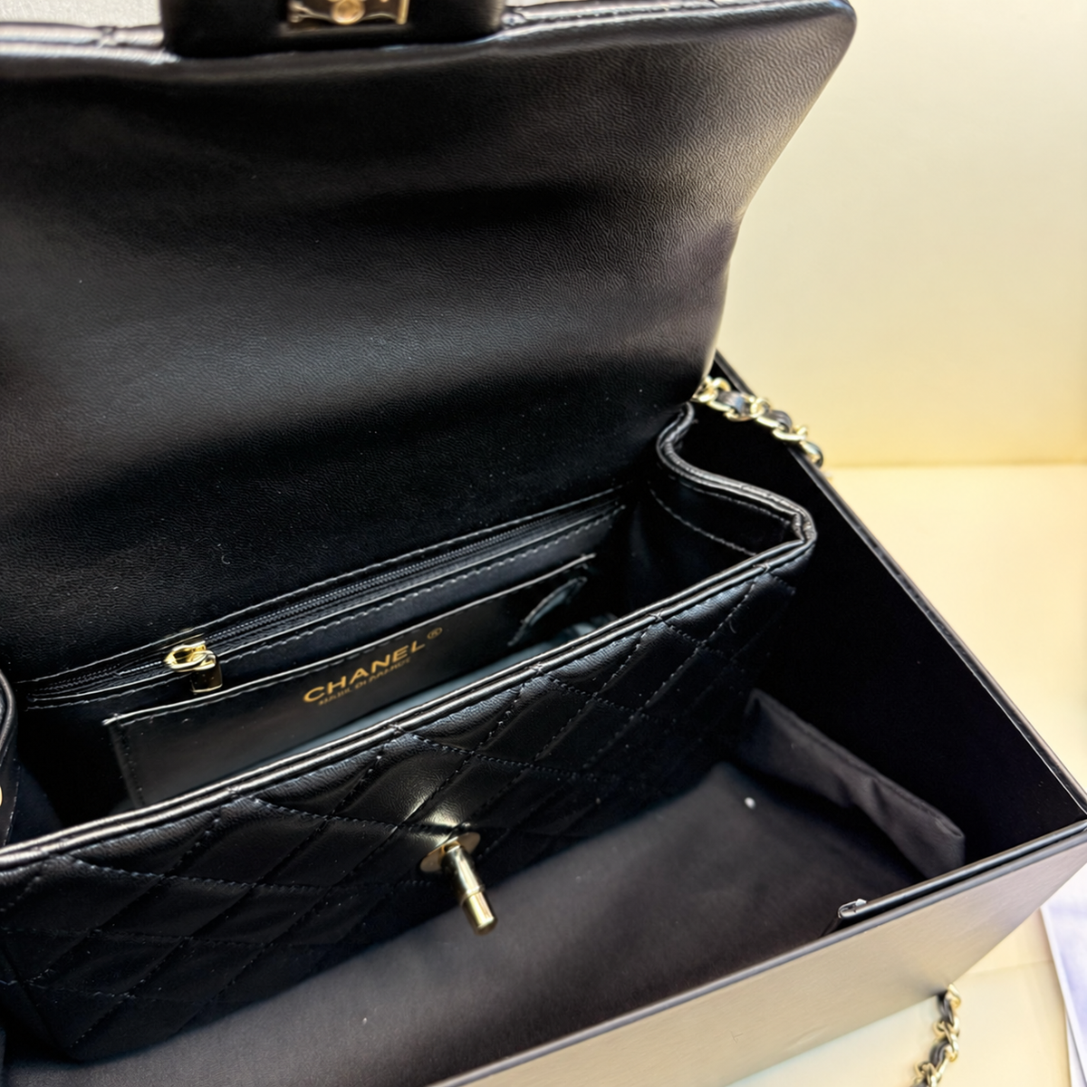 CHANEL Mini Flap Bag with Top Handle