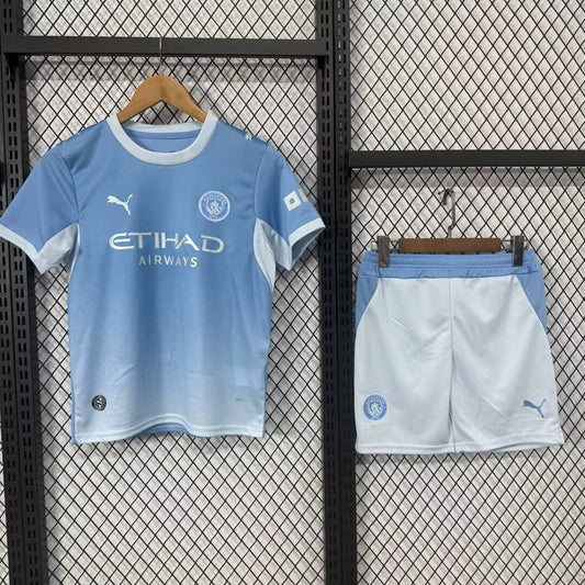 Camiseta de la primera equipación del Manchester City 26/27 para niños