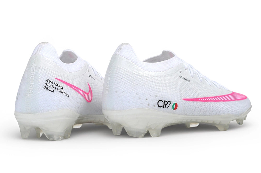 NIKE MERCURIAL VAPOR ELITE CR7-STYLE – WHITE / PINK