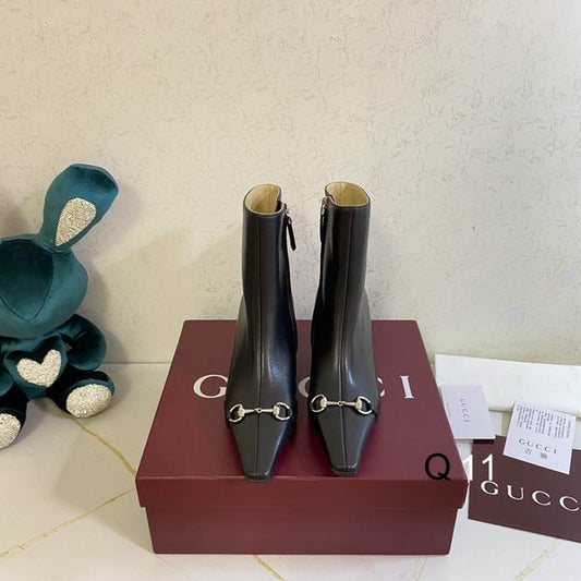 Gucci Horsebit Ankle Boots