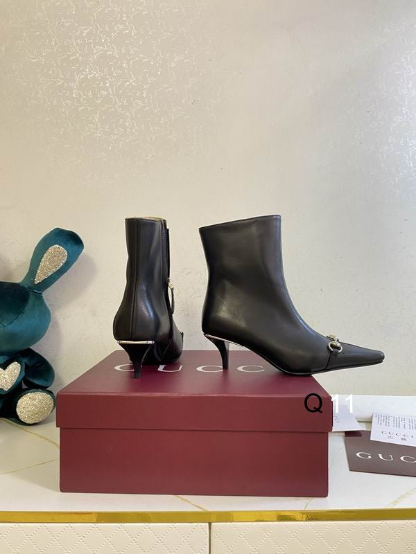 Gucci Horsebit Ankle Boots