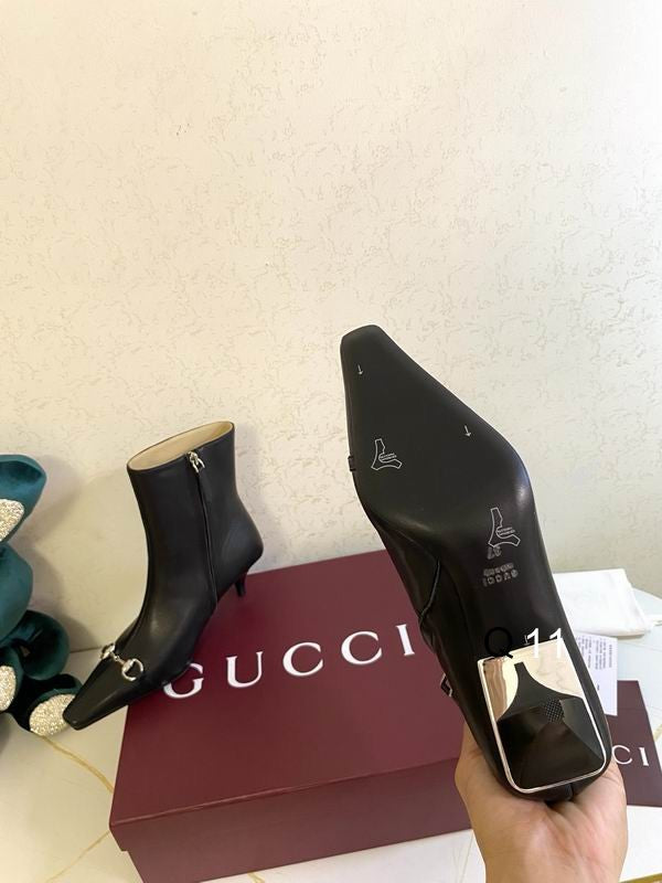 Gucci Horsebit Ankle Boots
