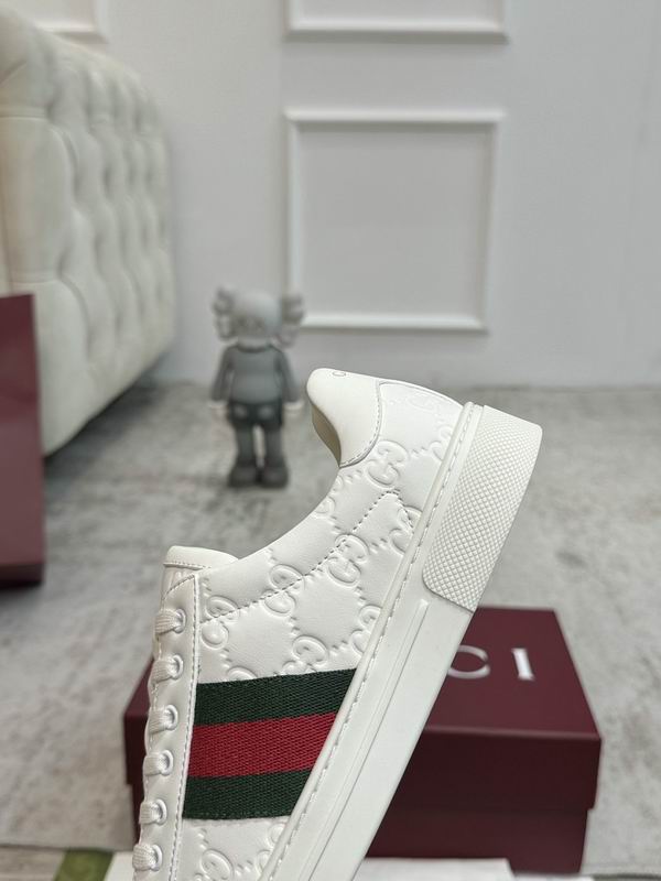 Gucci Ace GG Embossed Leather