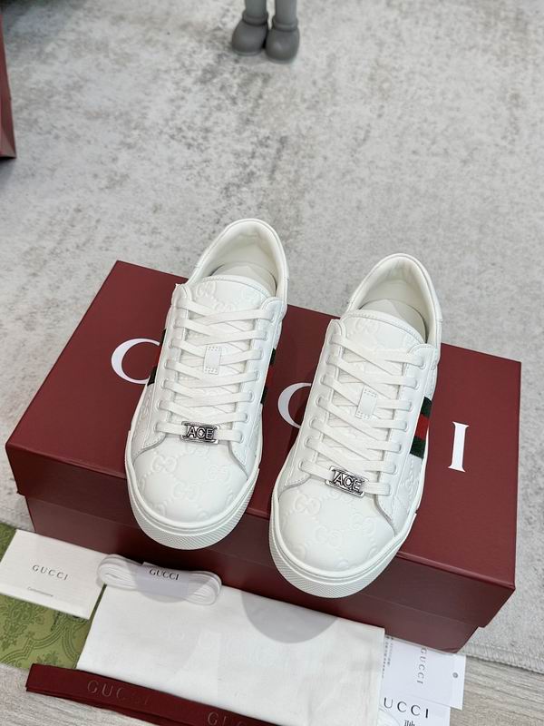 Gucci Ace GG Embossed Leather
