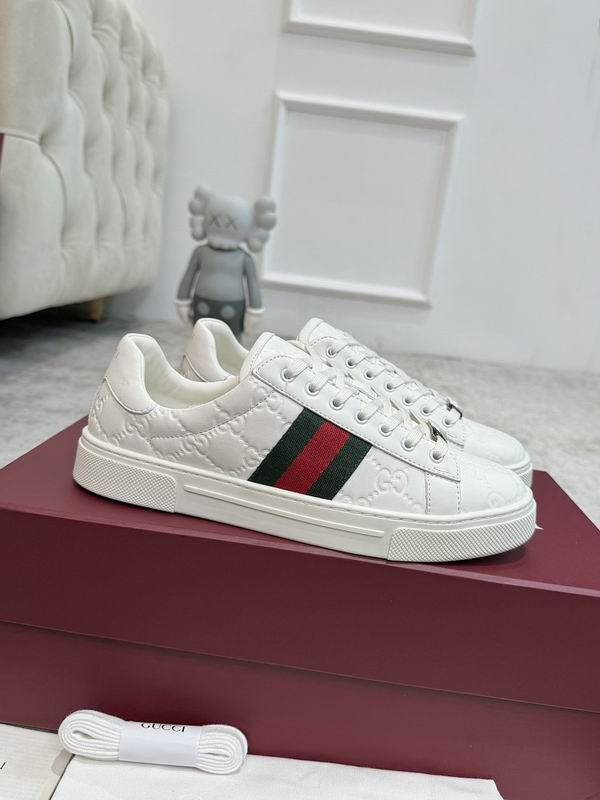 Gucci Ace GG Embossed Leather
