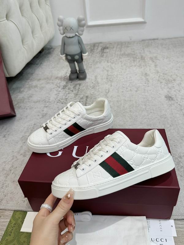 Gucci Ace GG Embossed Leather