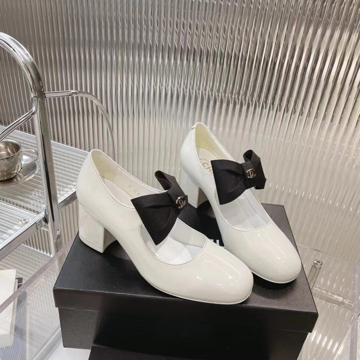 CHANEL Bow Mary Jane Pumps