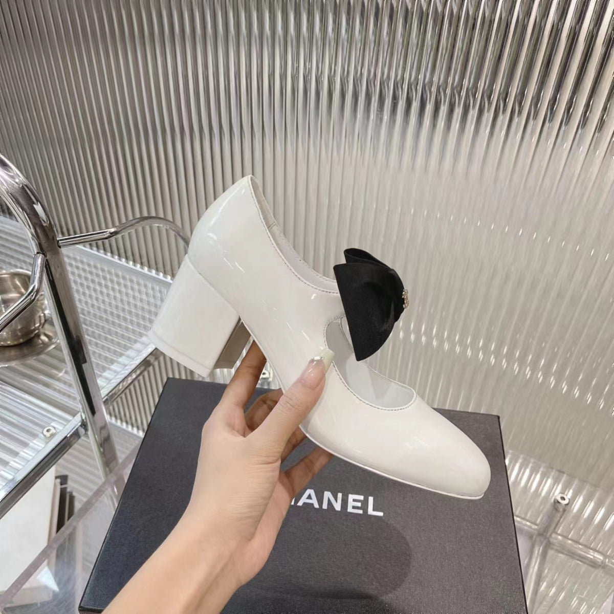 CHANEL Bow Mary Jane Pumps