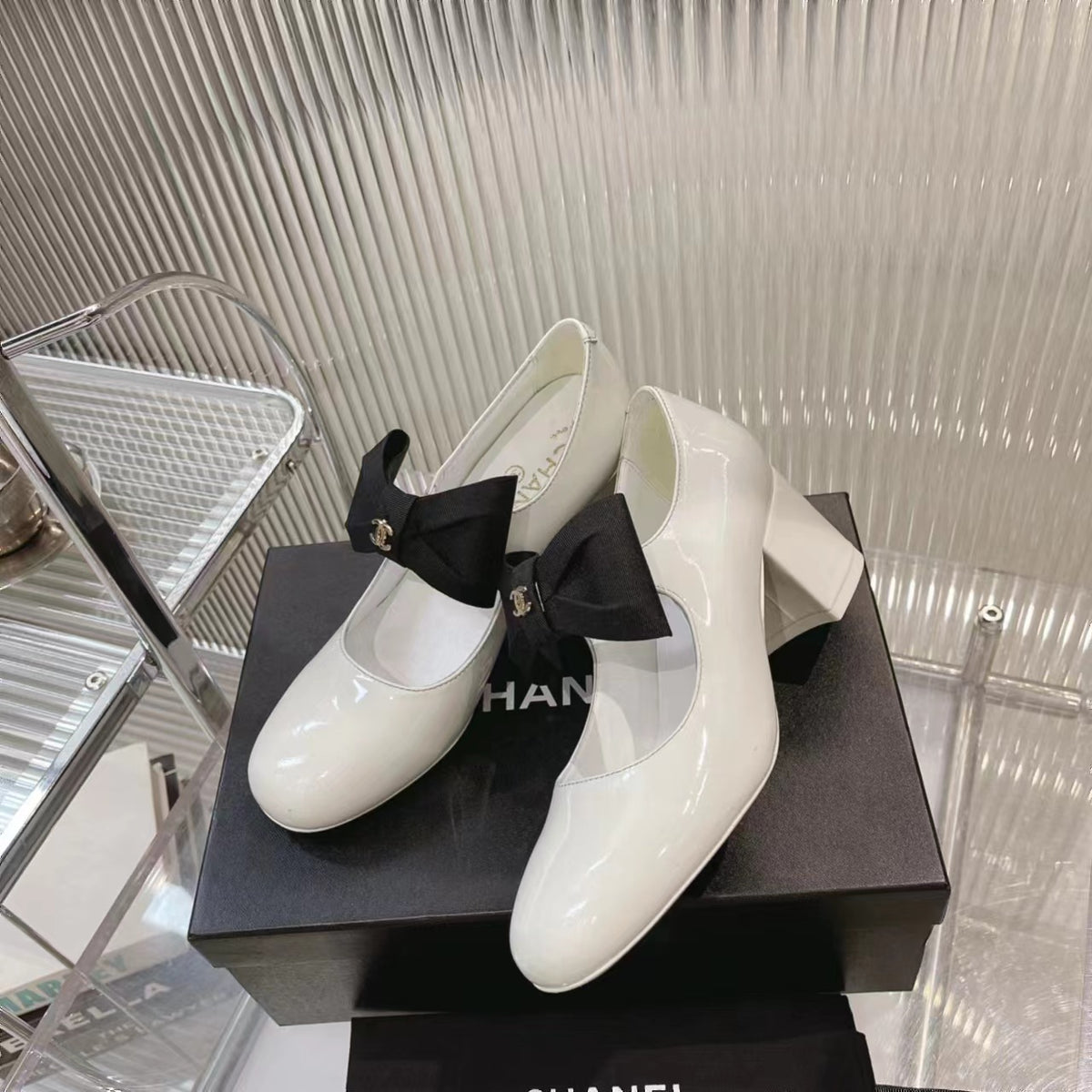 CHANEL Bow Mary Jane Pumps