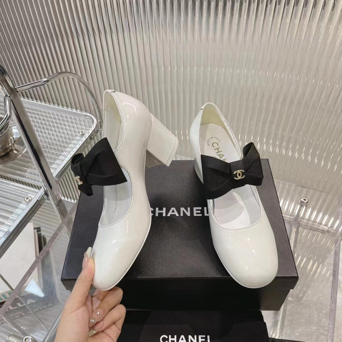 CHANEL Bow Mary Jane Pumps