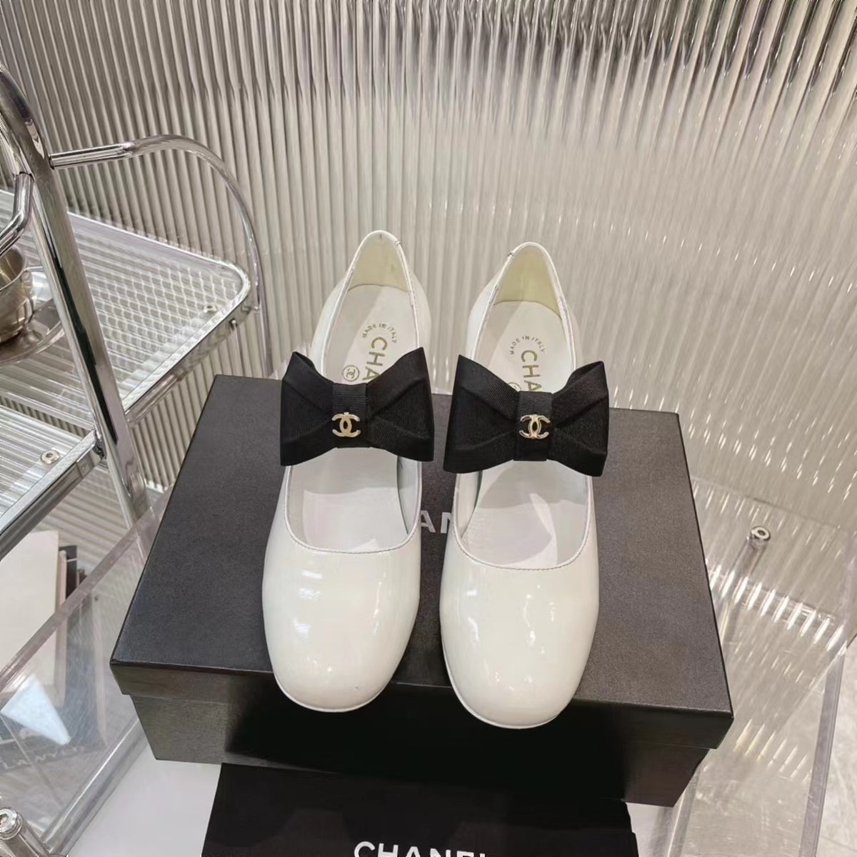 CHANEL Bow Mary Jane Pumps
