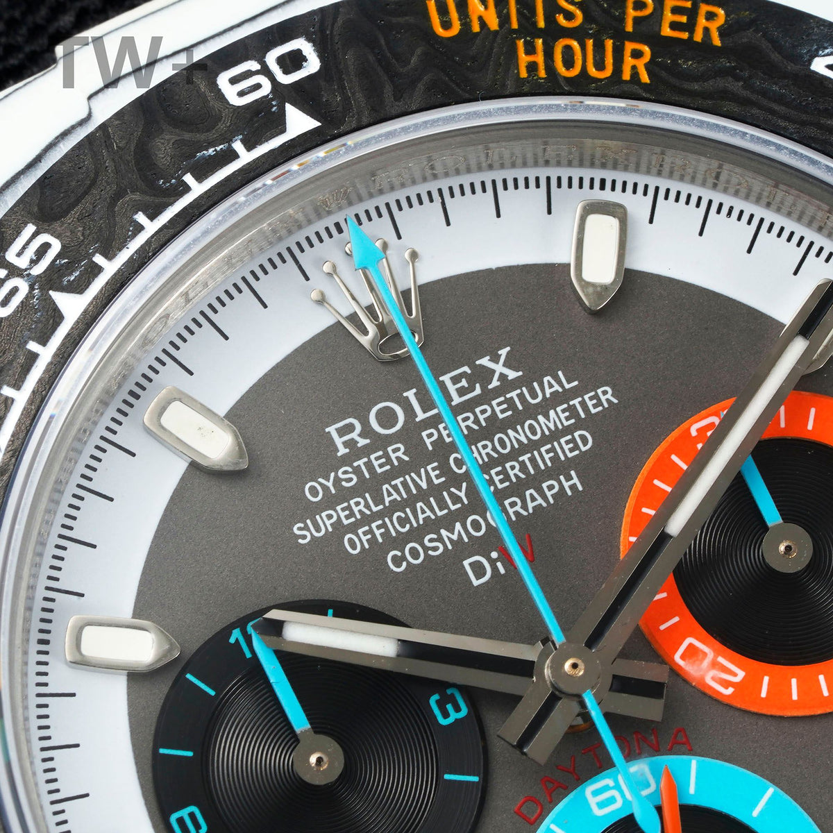 ROLEX DAYTONA DiW Carbon – Grey / Orange / Blue