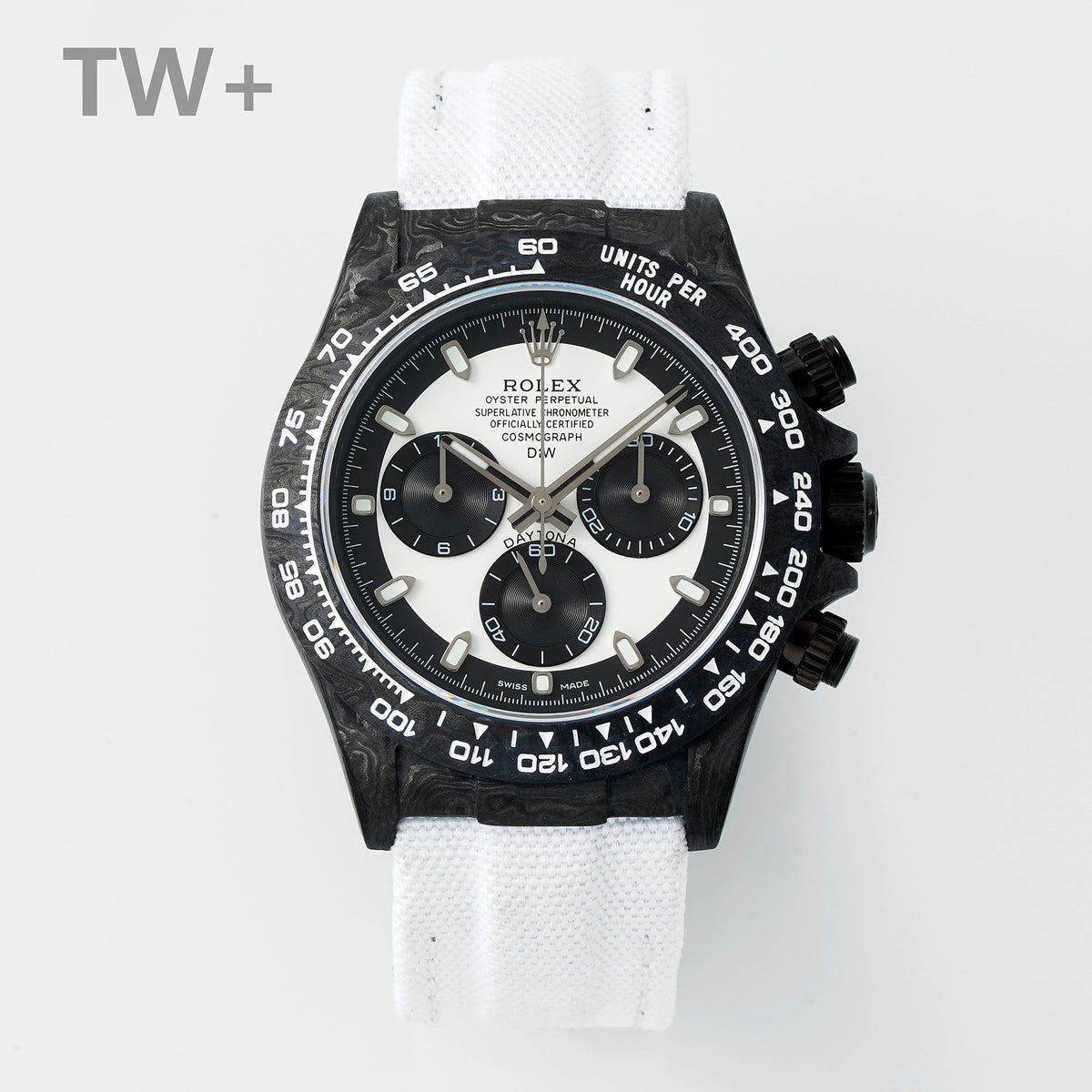 ROLEX DAYTONA DiW CREAM V2 – CARBON / WHITE