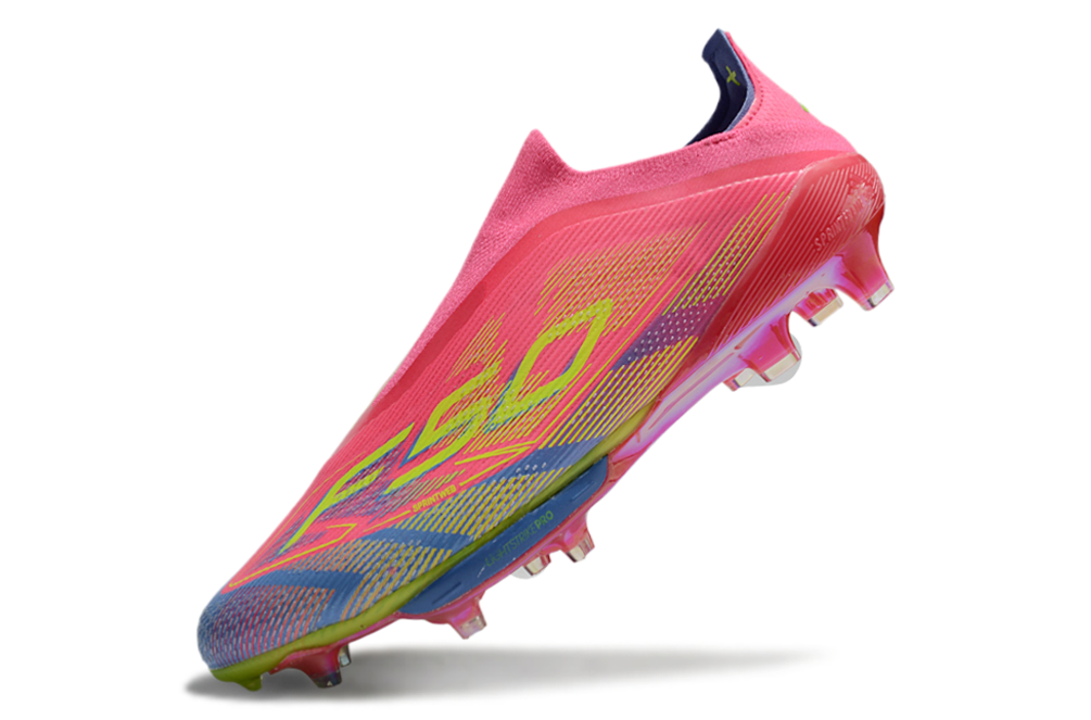 adidas F50 Elite Laceless FG — Blue Fusion / Lucid Lemon / Lucid Pink