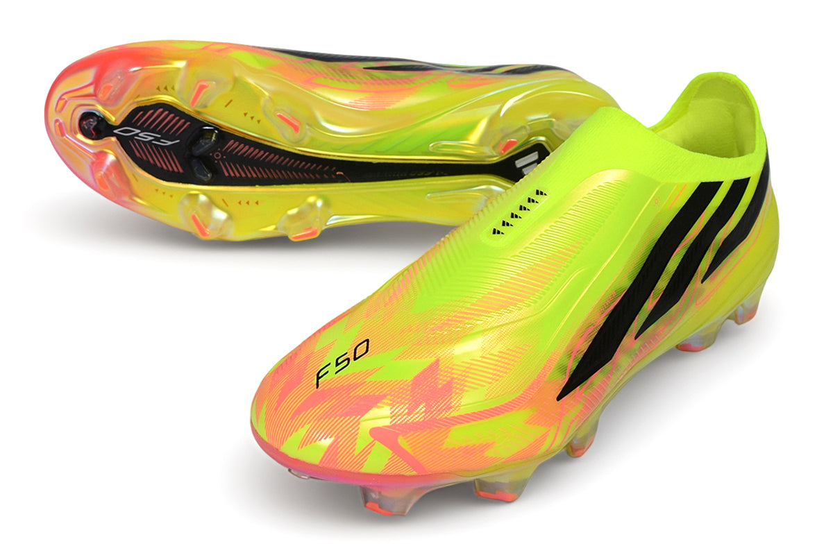 Adidas F50+ Laceless FG – Lucid Lemon/Core Black/Solar Red