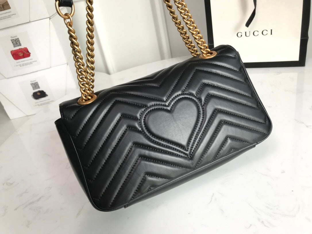 Bolso de hombro pequeño Gucci GG Marmont