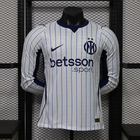 Inter Milan Away Jersey 26/27 - Versão Jogador Manga Comprida