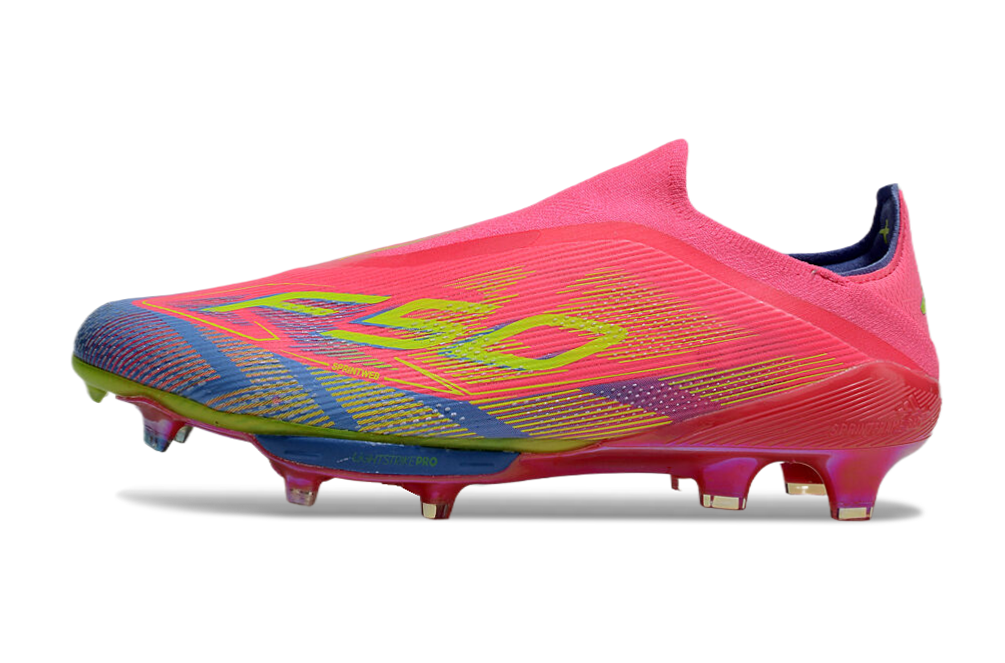 adidas F50 Elite Laceless FG — Blue Fusion / Lucid Lemon / Lucid Pink