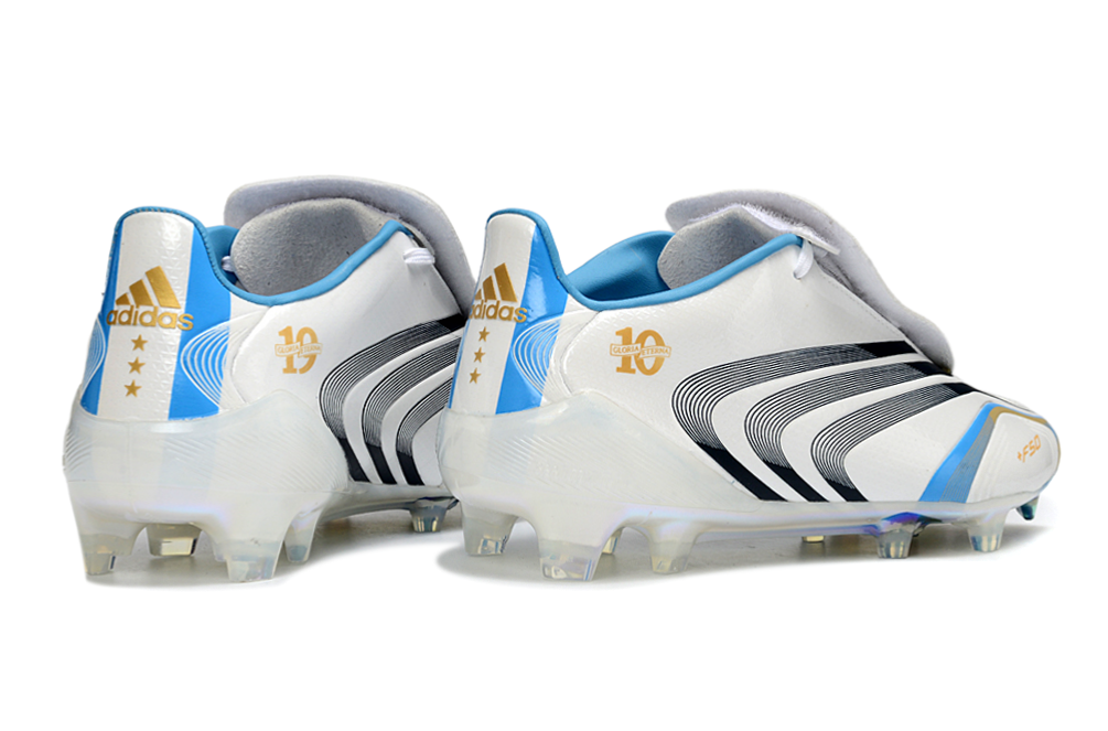 ADIDAS F50+ MESSI-STYLE FG – WHITE / BLACK / BLUE