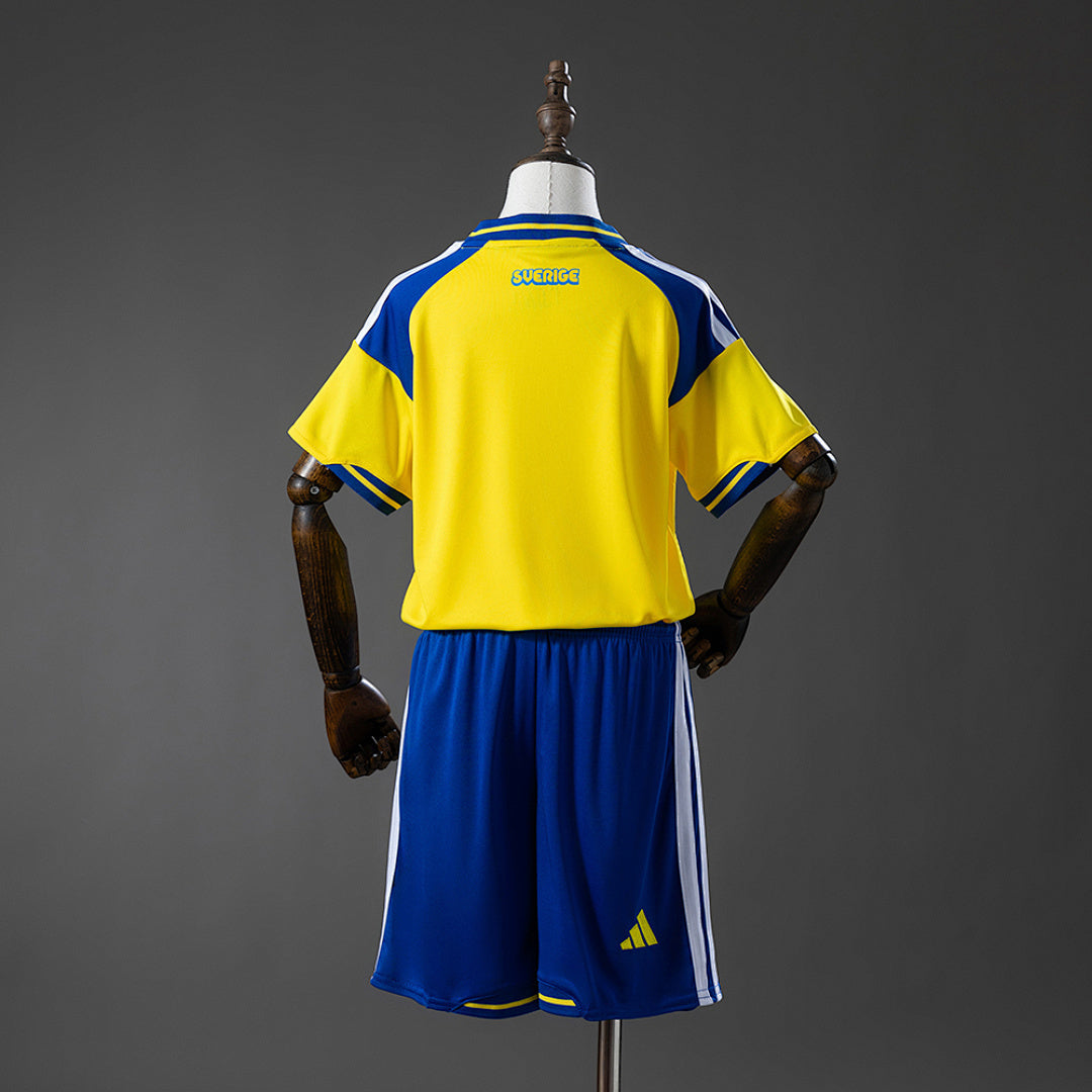 Suécia Home Jersey 2026 - Kit Infantil