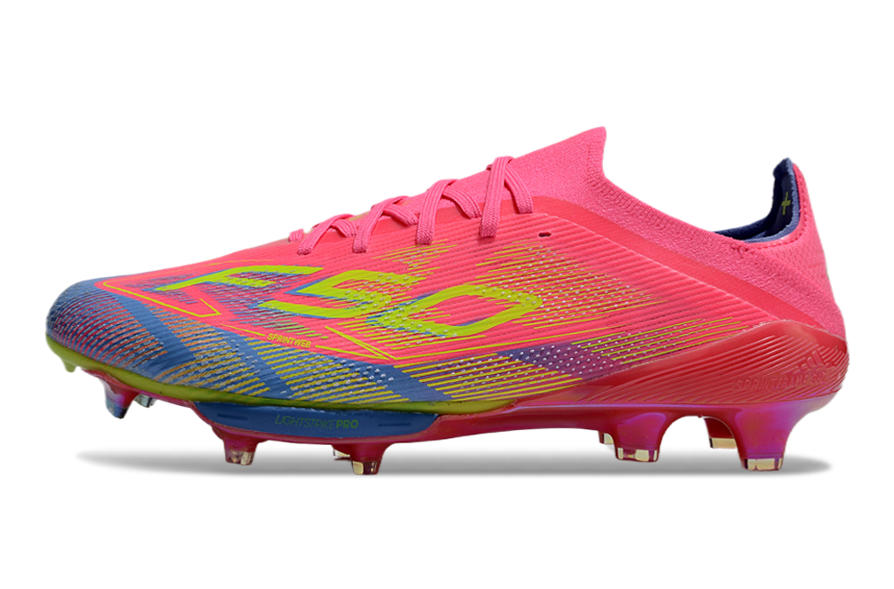 adidas F50 Elite FG — Lucid Pink / Lucid Lemon / Blue Fusion