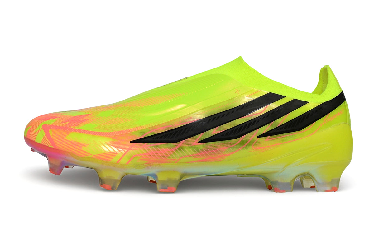 Adidas F50+ Laceless FG – Lucid Lemon/Core Black/Solar Red